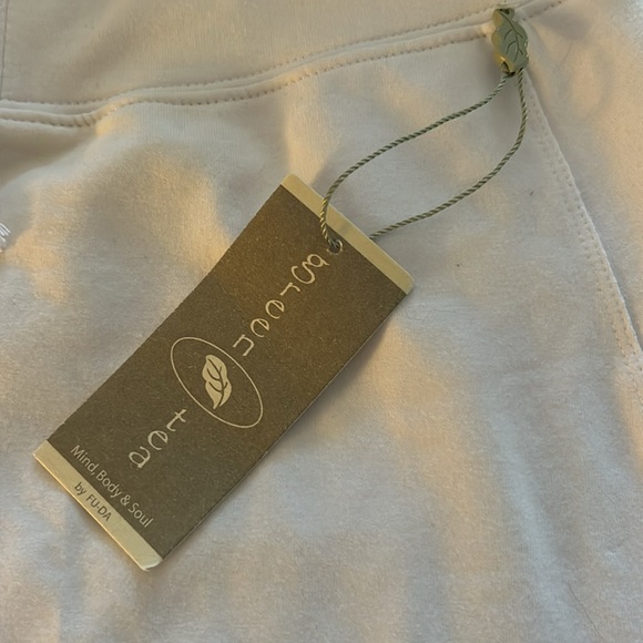 NWT Green Tea sz XL white tennis exercise skirt skort with drawstring waist - Picture 2 of 10